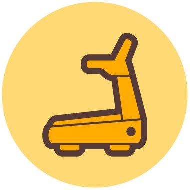 Koşu bandı. Web simgesi basit illüstrasyon