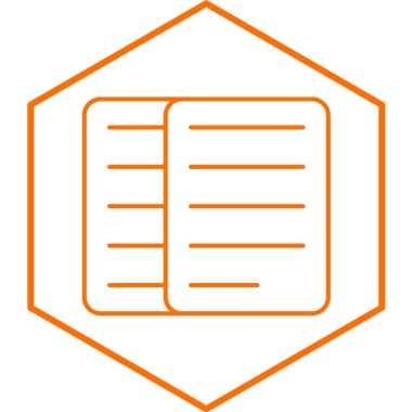 kitap simgesi vektör illüstrasyonu