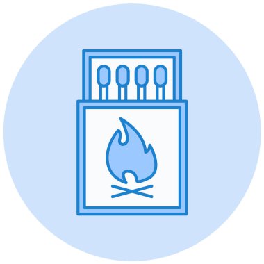 Yangın. Web simgesi basit illüstrasyon