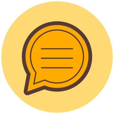 Konuş. Web simgesi basit illüstrasyon