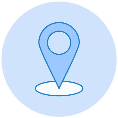 konum modern simge vektör illüstrasyonu