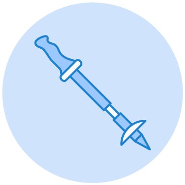 Kılıç. Web simgesi basit illüstrasyon