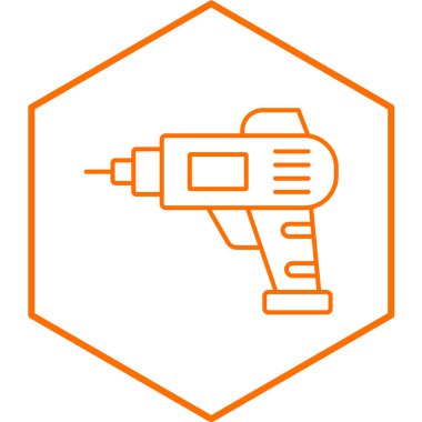 matkap simgesi. Web için tornavida vektör simgelerinin özet çizimi