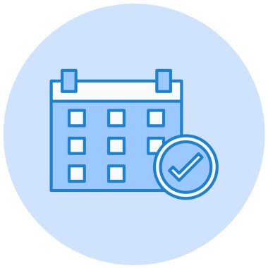 takvim modern ikon vektör illüstrasyonu