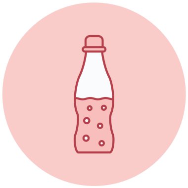 Şişe. Web simgesi basit illüstrasyon