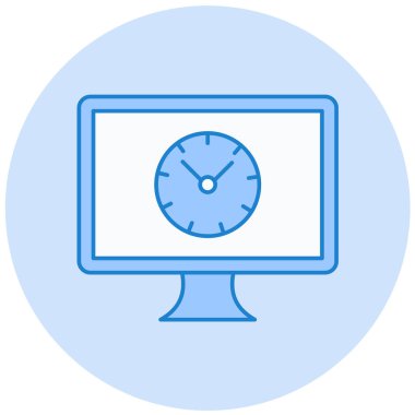 Bilgisayar. Web simgesi basit illüstrasyon