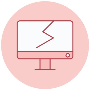 Bilgisayar. Web simgesi basit illüstrasyon