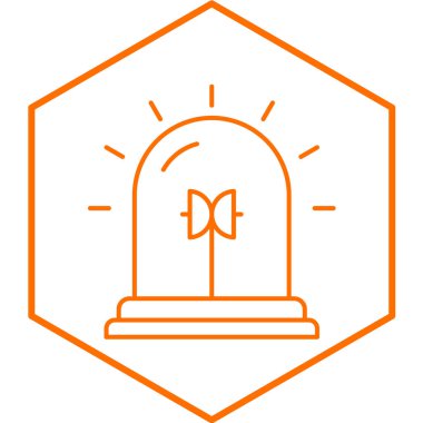 Alarm simgesi, basit tasarım vektör çizimi