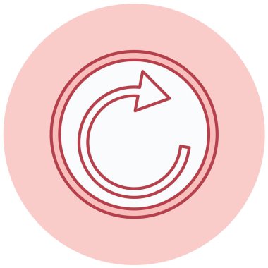 Yenile. Web simgesi basit tasarım