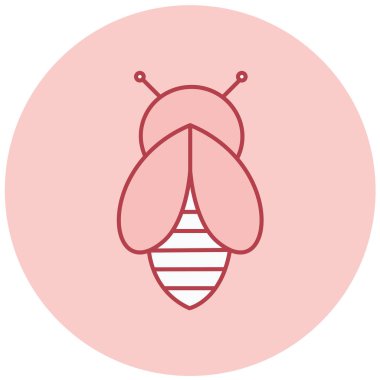 Arı. Web simgesi basit illüstrasyon