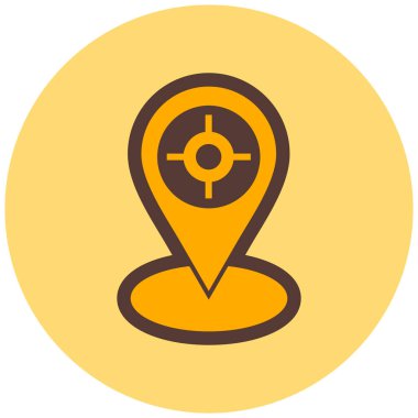 Harita iğnesi. Basit tasarım