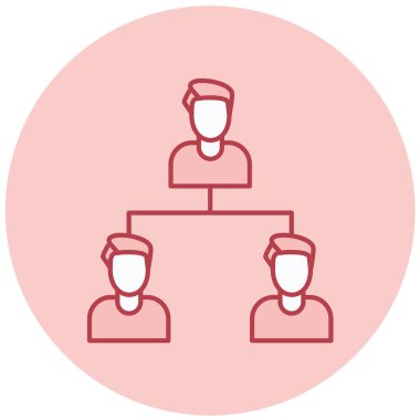 Takım. Web simgesi basit illüstrasyon