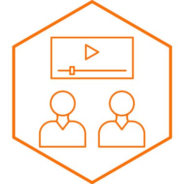 Görüntüleyiciler simge vektör illüstrasyonuName