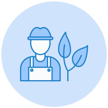 Bahçıvanlık modern ikon vektör illüstrasyonu