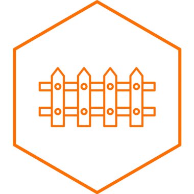 Çit simgesi. vektör illüstrasyonu