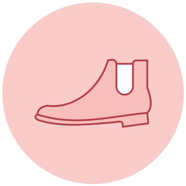 Ayakkabı. Web simgesi basit illüstrasyon