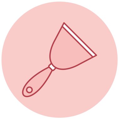 Trowel simgesinin vektör illüstrasyonu