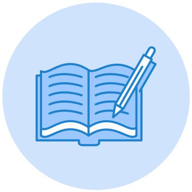 Kitap. Web simgesi basit illüstrasyon