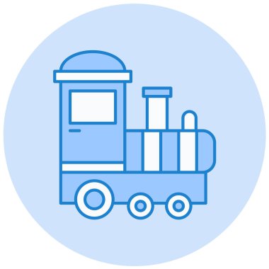 tren. Web simgesi basit illüstrasyon