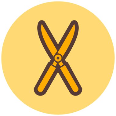 makas simgesi vektör illüstrasyonu