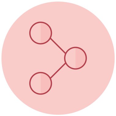 Paylaş. Web simgesi basit illüstrasyon