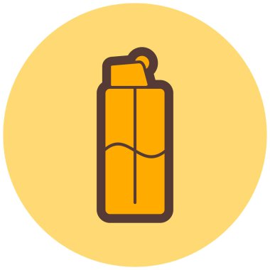 El bombası simgesi, vektör illüstrasyonu basit tasarım