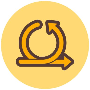 Yenile. Web simgesi basit illüstrasyon