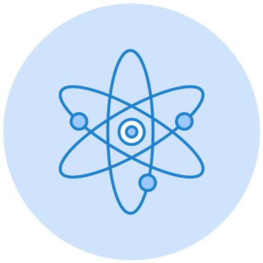 atom. Web simgesi basit illüstrasyon