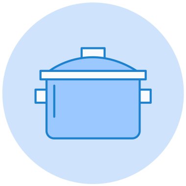 Tencere simgesinin vektör illüstrasyonu