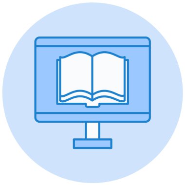 Kitap. Web simgesi basit illüstrasyon