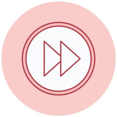 Oynayın. Web simgesi basit illüstrasyon