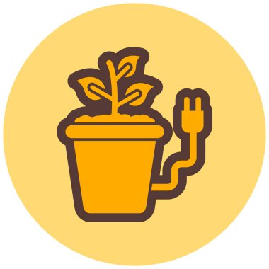 Bitki. Web simgesi basit tasarım