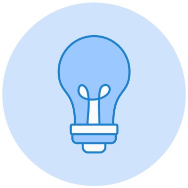 Ampul. Web simgesi basit illüstrasyon