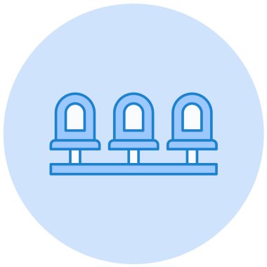 Çadır. Web simgesi basit illüstrasyon