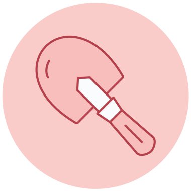 Kürek. Web simgesi basit illüstrasyon