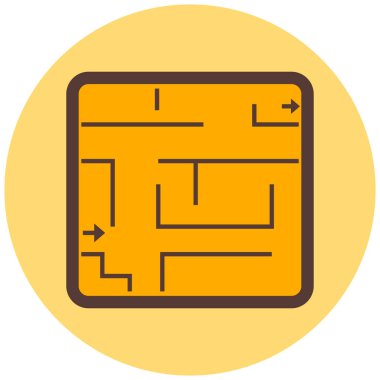 Bir oyun simgesinin vektör illüstrasyonu