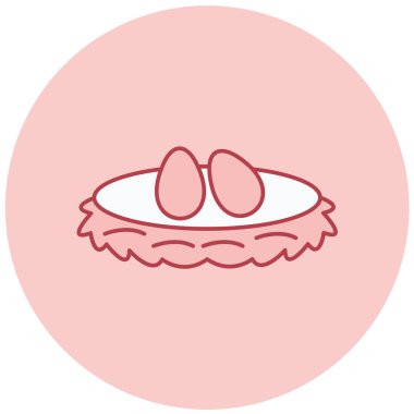 Yumurtalar. Web simgesi basit illüstrasyon