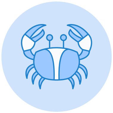 Yengeç simgesi, vektör çizimi