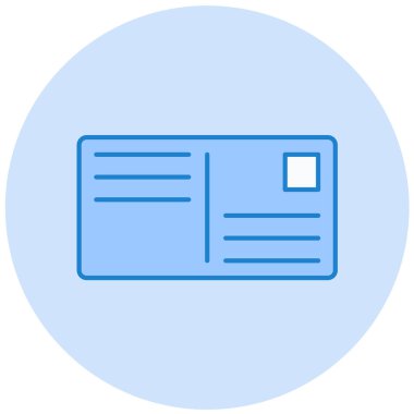 Bilet. Web simgesi basit illüstrasyon