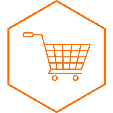 Alışveriş arabası ikonu. vektör illüstrasyonu