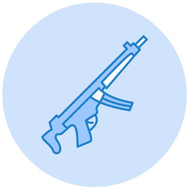 Silah. Web simgesi basit illüstrasyon