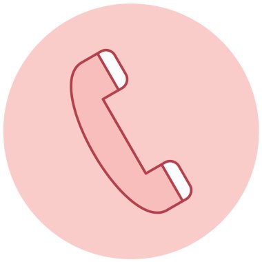 - Telefon. Web simgesi basit illüstrasyon