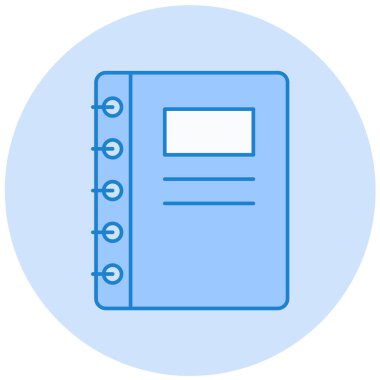 Kitap. Web simgesi basit illüstrasyon