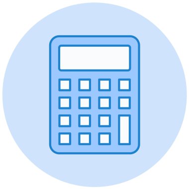 Hesap makinesi. Web simgesi basit illüstrasyon