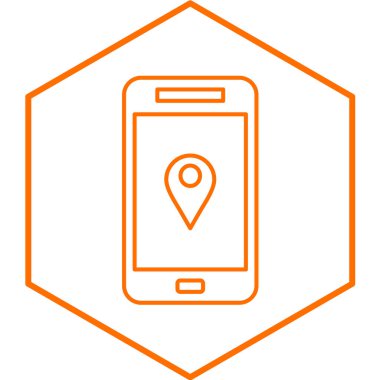 Cep telefonu hattı kutsal kişilerin resmi, vektör çizim