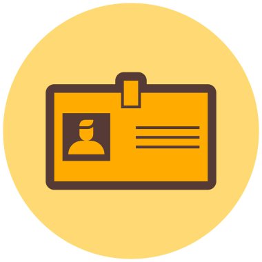 Kimlik kartı. Basit resimleme