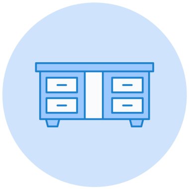 Dolap. Web simgesi basit illüstrasyon