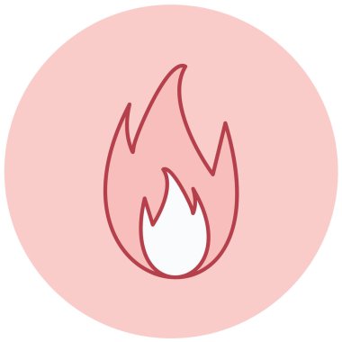 Ateş vektörü simgesini ateşle