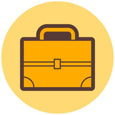 Çanta. Web simgesi basit illüstrasyon