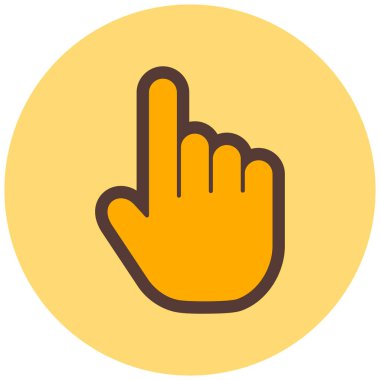 Parmak imleci. Web simgesi